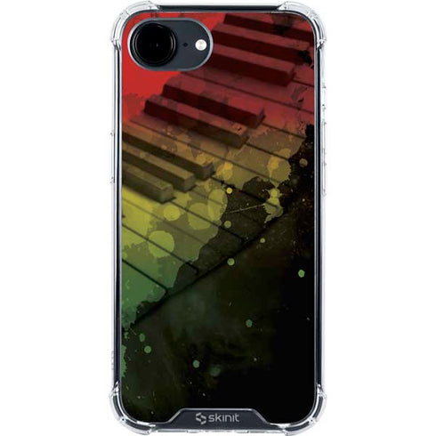 Rasta Color Keys iPhone 16e Clear Case